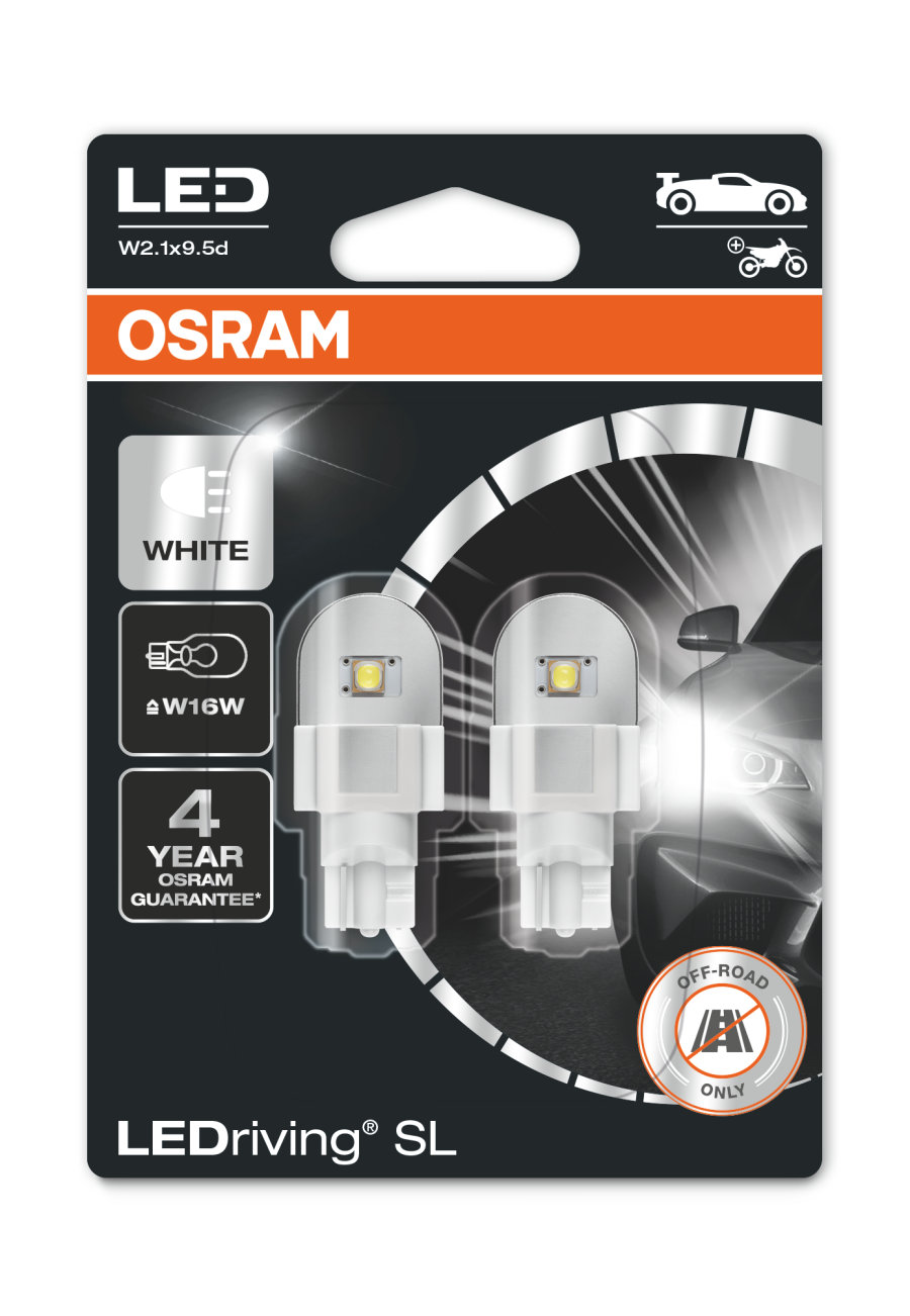  Комплект светодиодных ламп Osram 921DWP-02B 12V W16W 2