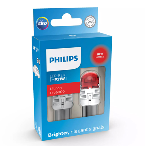  Лампа светодиодная Philips Ultinon Pro6000 SI P21 12V 11498RU60X2