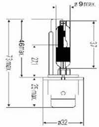  Лампа ксеноновая D2S 85V 35W 203034 SCT 203034