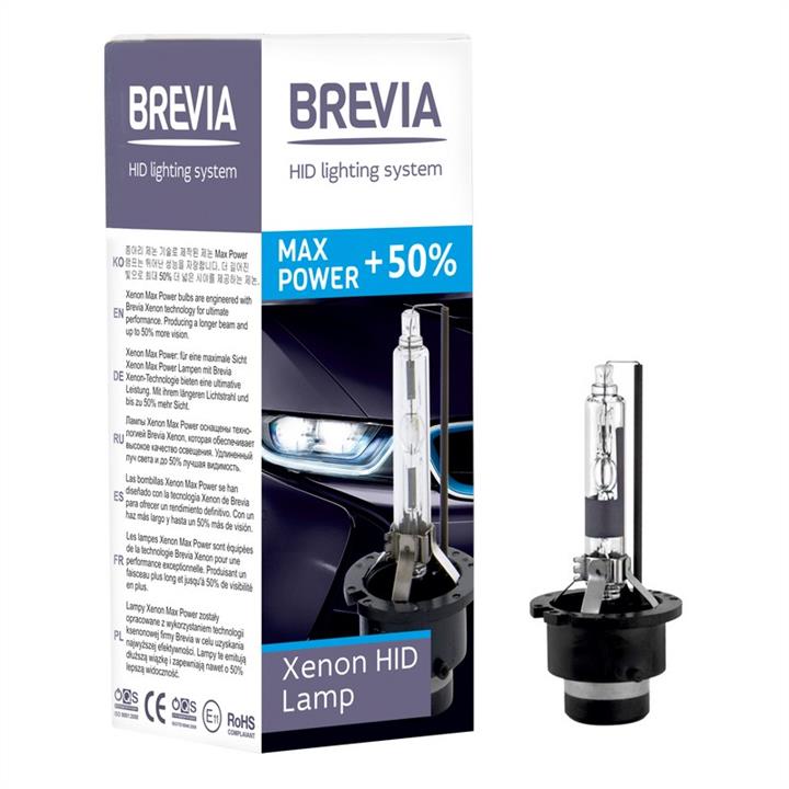  Лампа ксеноновая Brevia Max Power +50% D2R 85V 35W 85225MPC Brevia 85225MPC