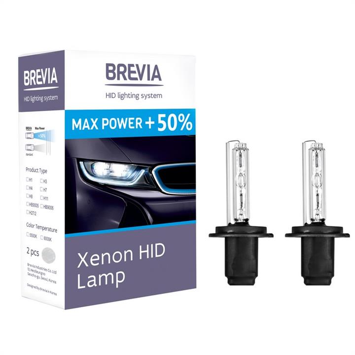  Лампа ксеноновая Brevia Max Power +50% H3 12V 35W 2 шт.12350MP Brevia 12350MP