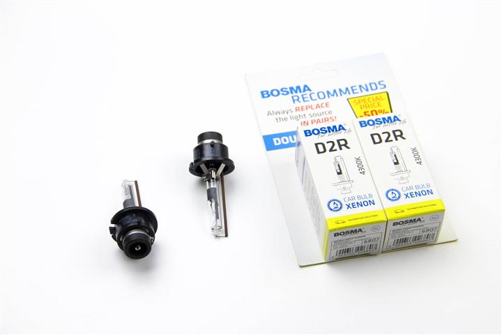  Лампа ксеноновая BOSMA D2R 85V 35W 4300K 2 шт.6807D BOSMA 6807D