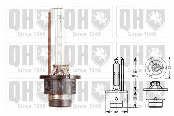  Лампа ксеноновая D2S 85V 35W QBL122G Quinton Hazell QBL122G