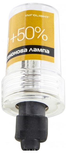  Лампа ксеноновая Infolight +50% H1 12V 35W Н16К50 Infolight Н1 6К+50%