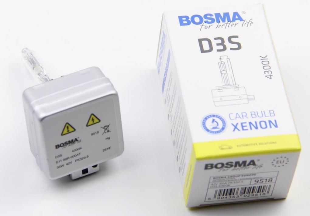  Лампа ксеноновая D3S 42V 35W 9518 BOSMA 9518