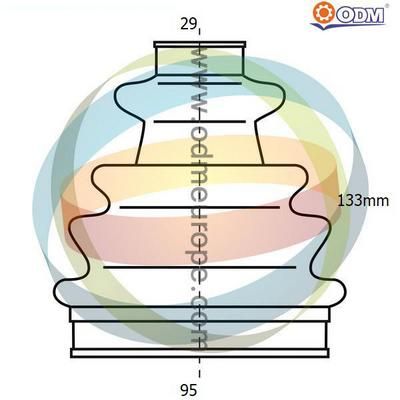 21990257 Multiparts Комплект пыльника, приводной вал