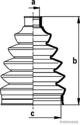 J2860907 HERTH+BUSS JAKOPARTS Комплект пыльника, приводной вал