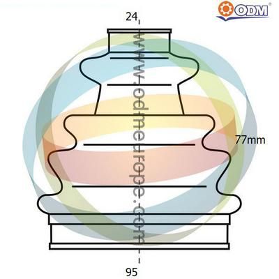 21990265 Multiparts Комплект пыльника, приводной вал