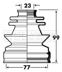 FCB2851 FIRST LINE Пыльник, приводной вал