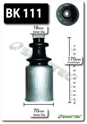 BK111 SHAFTEC Комплект пыльника, приводной вал