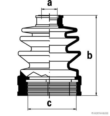 J2888010 HERTH+BUSS JAKOPARTS Комплект пыльника, приводной вал