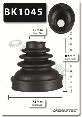 BK1045 SHAFTEC Комплект пыльника, приводной вал