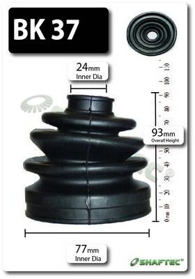 BK37 SHAFTEC Комплект пыльника, приводной вал