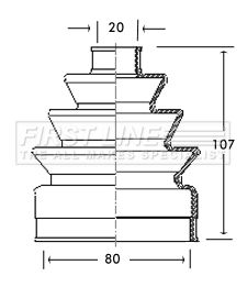 FCB2131 FIRST LINE Пыльник, приводной вал