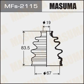 MFs2115 MASUMA Комплект пыльника, приводной вал