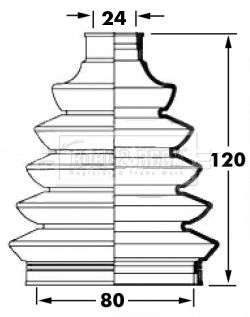 BCB6029 BORG & BECK Комплект пыльника, приводной вал