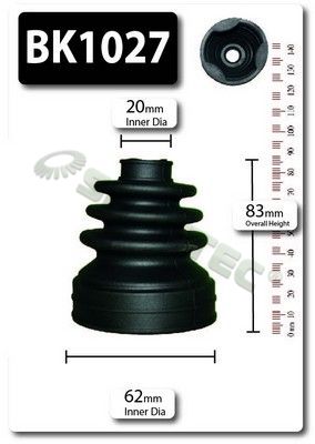 BK1027 SHAFTEC Комплект пыльника, приводной вал