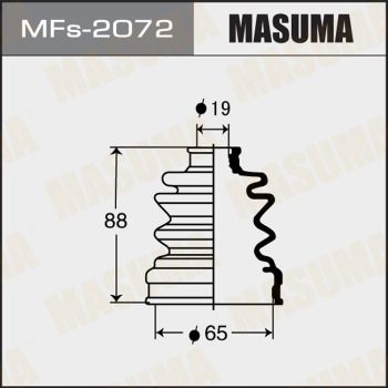 MFs2072 MASUMA Комплект пыльника, приводной вал