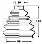 FCB2354 FIRST LINE Пыльник, приводной вал