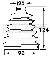 FCB6124 FIRST LINE Пыльник, приводной вал