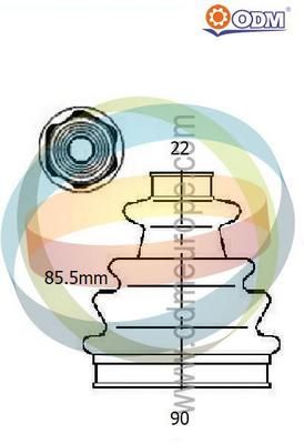 21990421 Multiparts Комплект пыльника, приводной вал