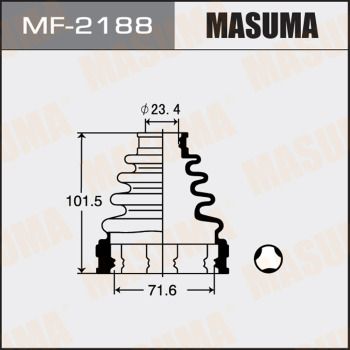 MF2188 MASUMA Комплект пыльника, приводной вал