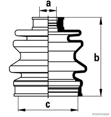 J2868002 HERTH+BUSS JAKOPARTS Комплект пыльника, приводной вал