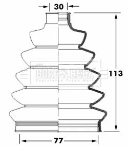 BCB6069 BORG & BECK Пыльник, приводной вал