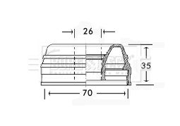 BCB2414 BORG & BECK Пыльник, приводной вал