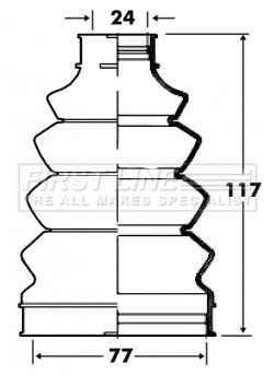 FCB2844 FIRST LINE Пыльник, приводной вал