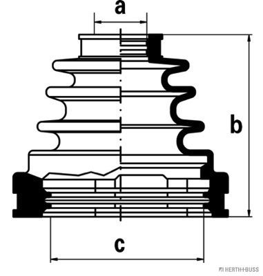 J2882006 HERTH+BUSS JAKOPARTS Комплект пыльника, приводной вал