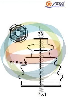 21990465 Multiparts Комплект пыльника, приводной вал