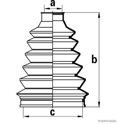 J2860500 HERTH+BUSS JAKOPARTS Комплект пыльника, приводной вал