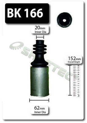 BK166 SHAFTEC Комплект пыльника, приводной вал