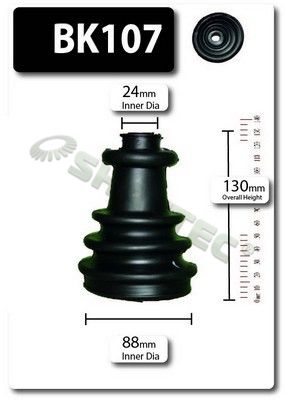 BK107 SHAFTEC Комплект пыльника, приводной вал