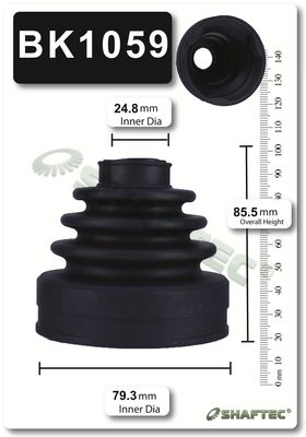 BK1059 SHAFTEC Комплект пыльника, приводной вал