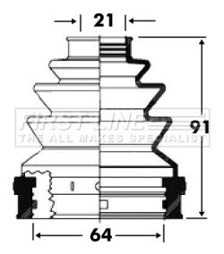 FCB2818 FIRST LINE Пыльник, приводной вал