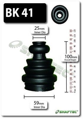 BK41 SHAFTEC Комплект пыльника, приводной вал