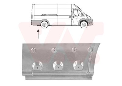  1651134 VAN WEZEL Боковина