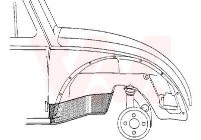  5801322 VAN WEZEL Колесная ниша