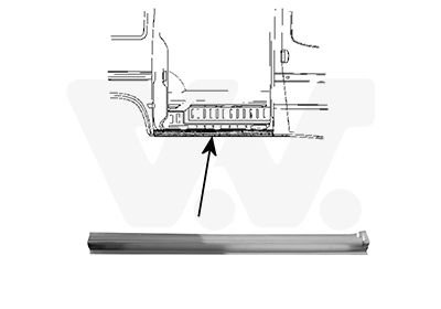  1898112 VAN WEZEL Боковина