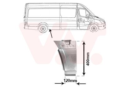  5876142 VAN WEZEL Боковина