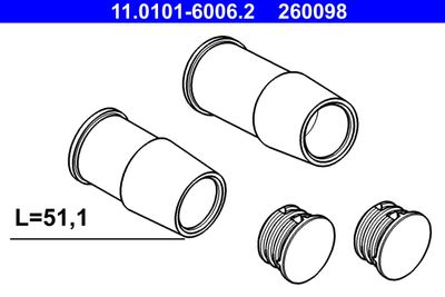  11010160062 ATE Комплект направляющей гильзы