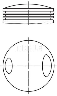  1054900 MAHLE Поршень