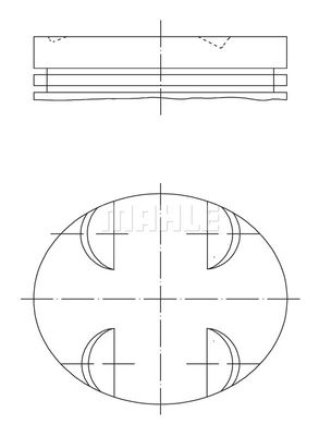  0052401 MAHLE Поршень