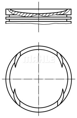  0014002 MAHLE Поршень