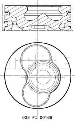  028PI00169002 MAHLE Поршень