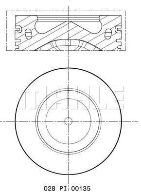  028PI00135001 MAHLE Поршень