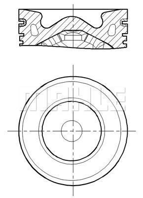  013PI00155000 MAHLE Поршень