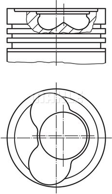  0306612 MAHLE Поршень